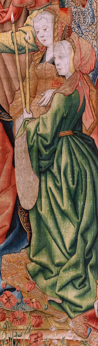 Flemish Tapestry. Series Episodes from the Life of the Virgin; Presentation at the Temple. Second Tapestry in the Series. Models Attributed to Jan van Roome (or van Brussel). Manufacture Pieter van Aelst, Brussels. Ca 1502-1504. by Pieter Coecke van Aelst