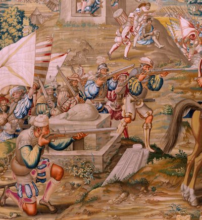 The Attack on La Goleta by Pieter Coecke van Aelst