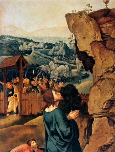 The Agony in the Garden (detail) by Pieter Coecke van Aelst