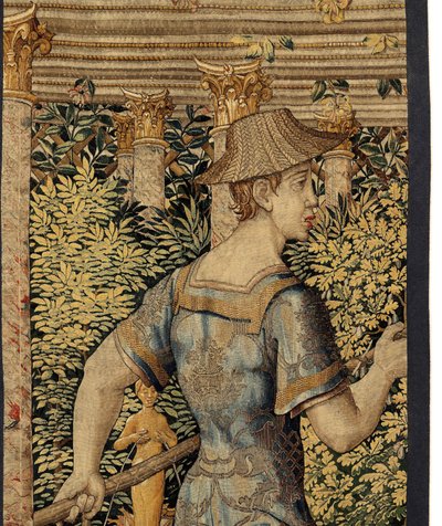 Vertumnus and Pomona: Vertumnus transformed into a fisherman by Pieter Coecke van Aelst