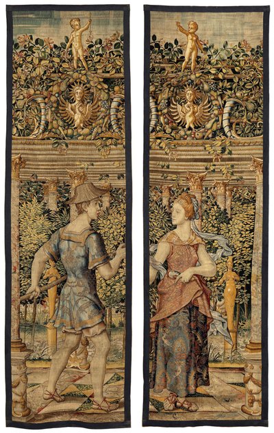 Vertumnus and Pomona: Vertumnus transformed into a fisherman by Pieter Coecke van Aelst