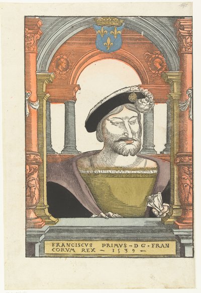 Portrait of Francis I, King of France, Duke of Brittany, Count of Provence by Pieter Coecke van Aelst