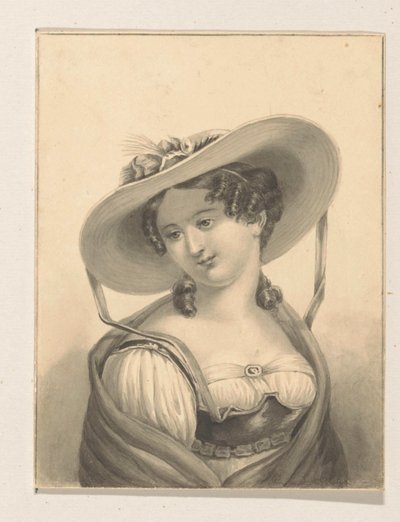 Girl with Hat by Pieter Cornelis van den Velden