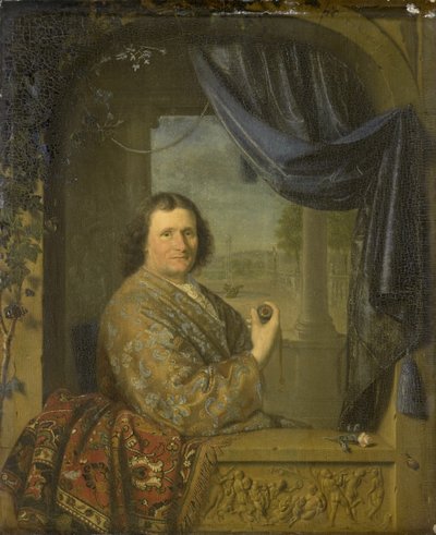 Portrait of a Man holding a Watch, 1688 by Pieter Cornelisz Slingelandt van