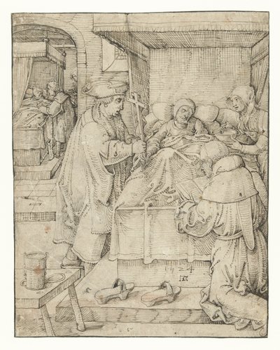 Caring for the Sick (Works of Mercy series) by Pieter Cornelisz. genaamd Kunst