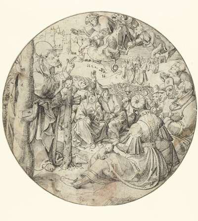 Peter Causes the Fall of Simon the Sorcerer by Pieter Cornelisz. genaamd Kunst
