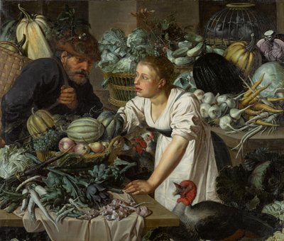 Still Life with Two Figures by Pieter Cornelisz. van Rijck