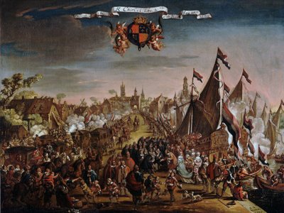 The Battle of the Four Days by Pieter Cornelisz van Soest