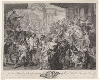 The Rape of the Sabine Women by Pieter Franciscus Martenasie
