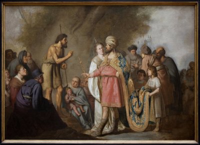 Saint John the Baptist preaching in front of Herod by Pieter Fransz. de Grebber
