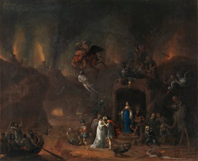 Orpheus and Eurydice in Hell by Pieter Fris