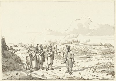 A Patrolling Round, 1813-1814 by Pieter Gerardus van Os (signed by artist)