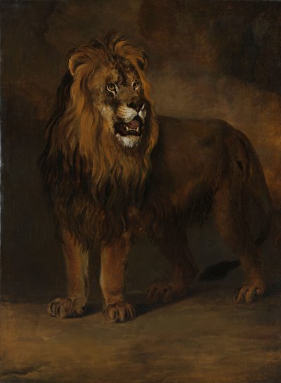A Lion from the Menagerie of King Louis Napoleon, 1808 by Pieter Gerardus van Os
