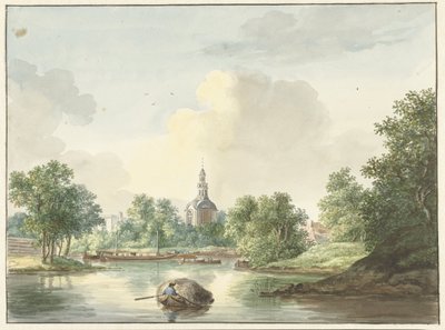 The Hogerwoerdse Gate in Leiden Seen from the Singel by Pieter Gerardus van Os