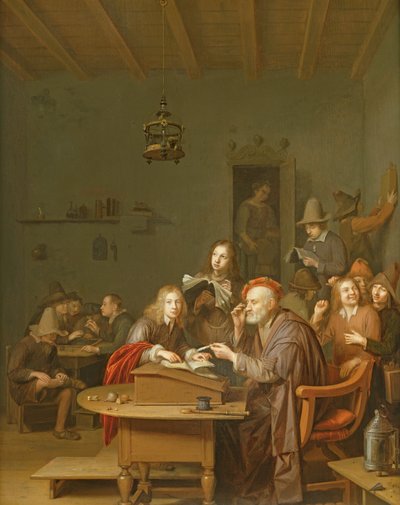 Interior of a School Room by Pieter Harmansz Verelst