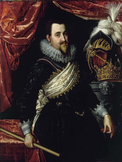 Portrait of King Christian IV of Denmark 1577-1648, c. 1615 by Pieter Isaacsz