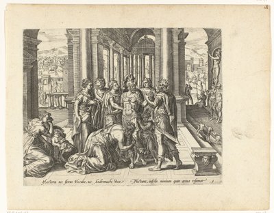 Farewell of Hector by Pieter Jalhea Furnius
