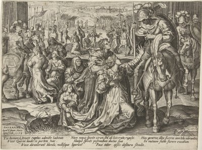 Reconciliation between the Sabines and the Romans (series title) by Pieter Jalhea Furnius