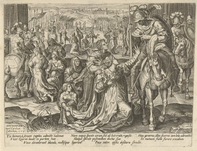 Reconciliation Between the Sabines and the Romans (Scenes from Roman History) by Pieter Jalhea Furnius