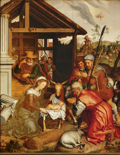 Adoration of the shepherds by Pieter Jansz. Pourbus