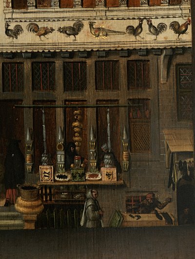 (detail) Portrait of Jacquemyne Buuck by Pieter Jansz. Pourbus