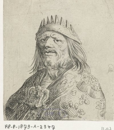 Portrait Bust of a King by Pieter Jansz Quast