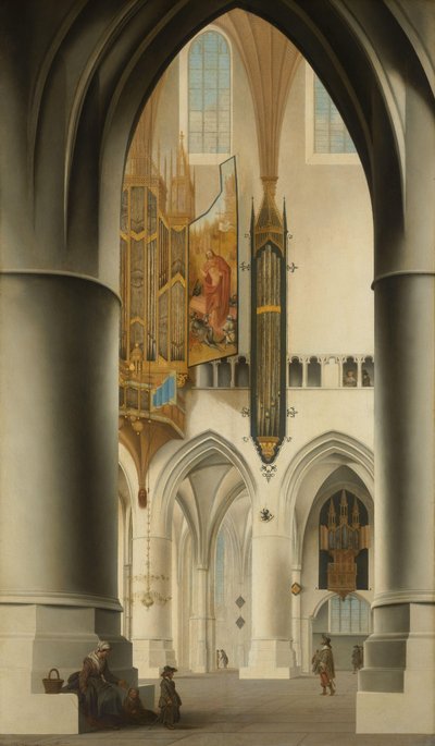 Interior of the Church of St Bavo in Haarlem by Pieter Jansz Saenredam