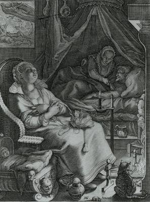 Nocte Vacant Curis Animi by Pieter Jansz Saenredam