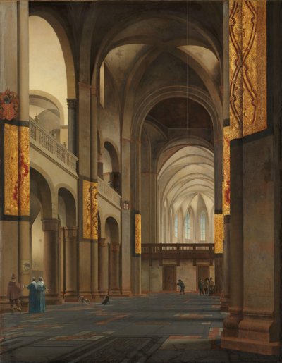 The Nave and Choir of the Mariakerk in Utrecht by Pieter Jansz Saenredam
