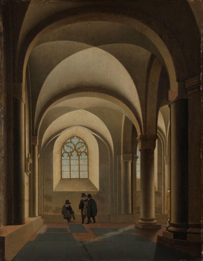 The Westernmost Bays of the South Aisle of the Mariakerk in Utrecht by Pieter Jansz Saenredam