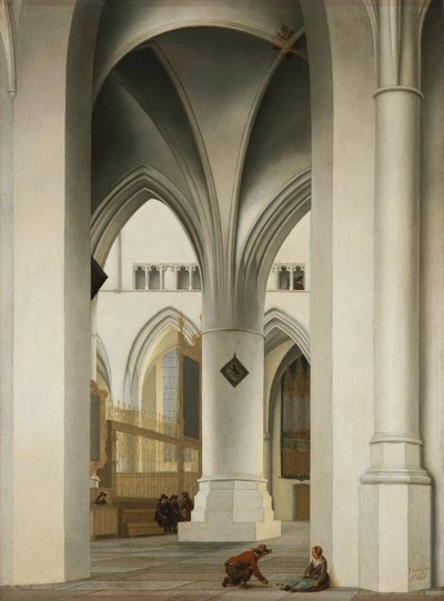 Choir of the church of St Bavo in Haarlem by Pieter Jansz Saenredam
