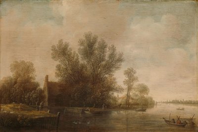 River Landscape by Pieter Jansz. van Asch