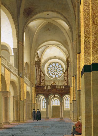 Interior of the Marienkirche in Utrecht, 1638 (detail) by Pieter Janszoon Saenredam