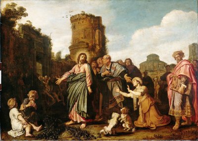 Christ and the Woman of Canaan (Matthew 15:21-21; Mark 7:24-30) by Pieter Lastman