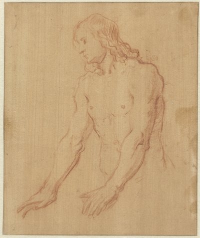 Nude Young Man, Half Length by Pieter Lastman