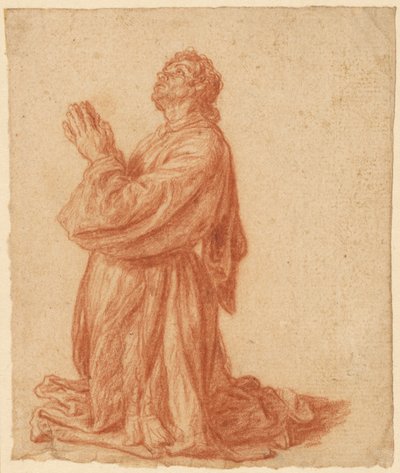 Study of a Kneeling Man by Pieter Lastman