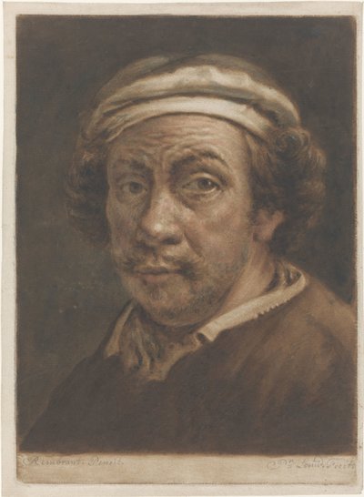 Portrait of Rembrandt van Rijn by Pieter Louw