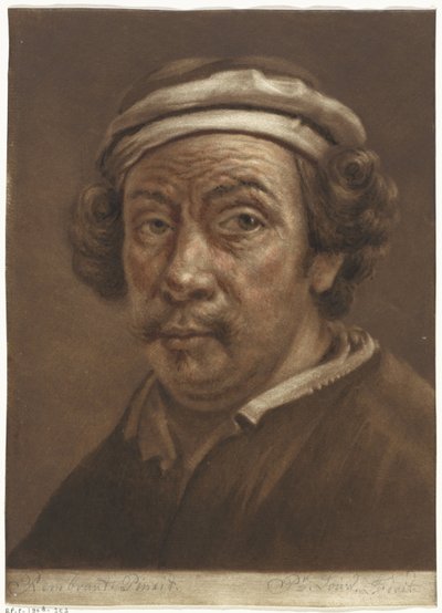 Portrait of Rembrandt van Rijn by Pieter Louw