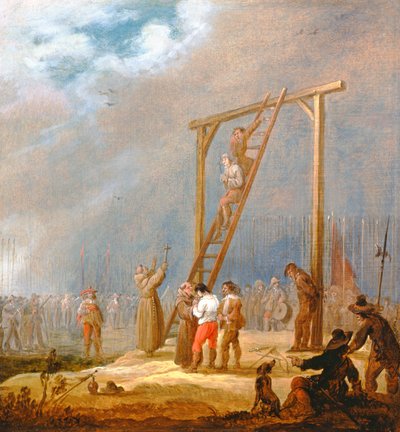 An Execution at a Gallows by Pieter Meulener
