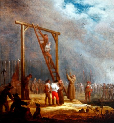 An Execution at a Gallows by Pieter Meulener