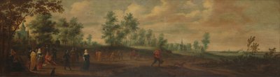 Landscape with a Couple Dancing by Pieter Meulener