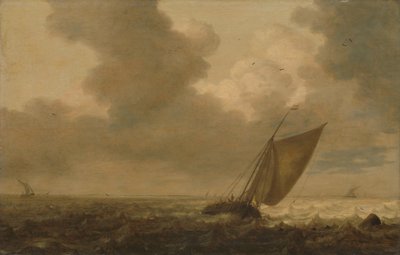Fishing Boat with the Wind in the Sails by Pieter Mulier (I)
