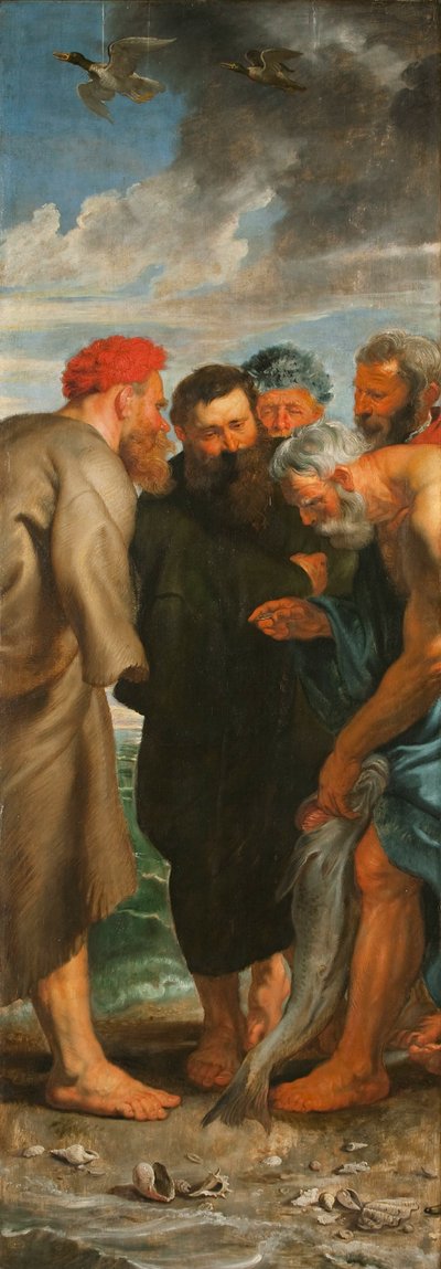 The Miraculous Draught of Fishes Triptych (left panel) by Pieter Paul Rubens