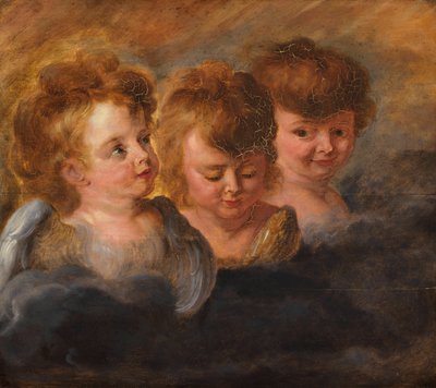 Three Angel Heads in the Clouds by Pieter Paul Rubens