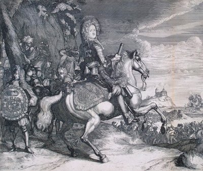 Equestrian Portrait of Alexander Danilovich Menshikov by Pieter Pickaert