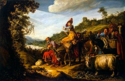 Abraham on the Road to Canaan by Pieter Pietersz. Lastman