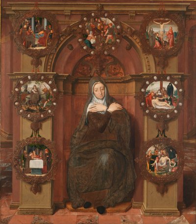 Lady of the Seven Sorrows The Joos van Belle Triptych. Central panel, 1556 by Pieter Pourbus