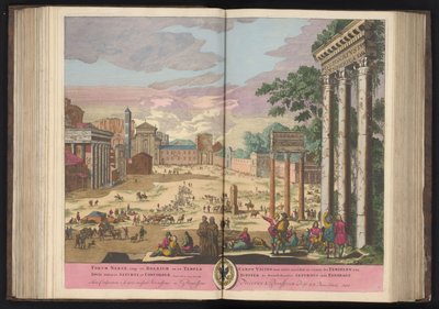 Forum Romanum in Rome by Pieter Schenk (I)