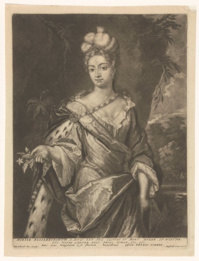 Portrait of Maria Elisabeth von Hessen-Darmstadt by Pieter Schenk (I)