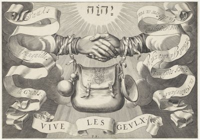 Two Hands with a Begging Bag, Symbol of the Geuzen by Pieter Serwouters